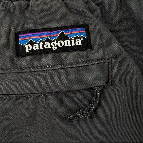 Patagonia Nomader Volley Forge Gray Elastic Waist Drawstring Shorts SZ L - Picture 4 of 11
